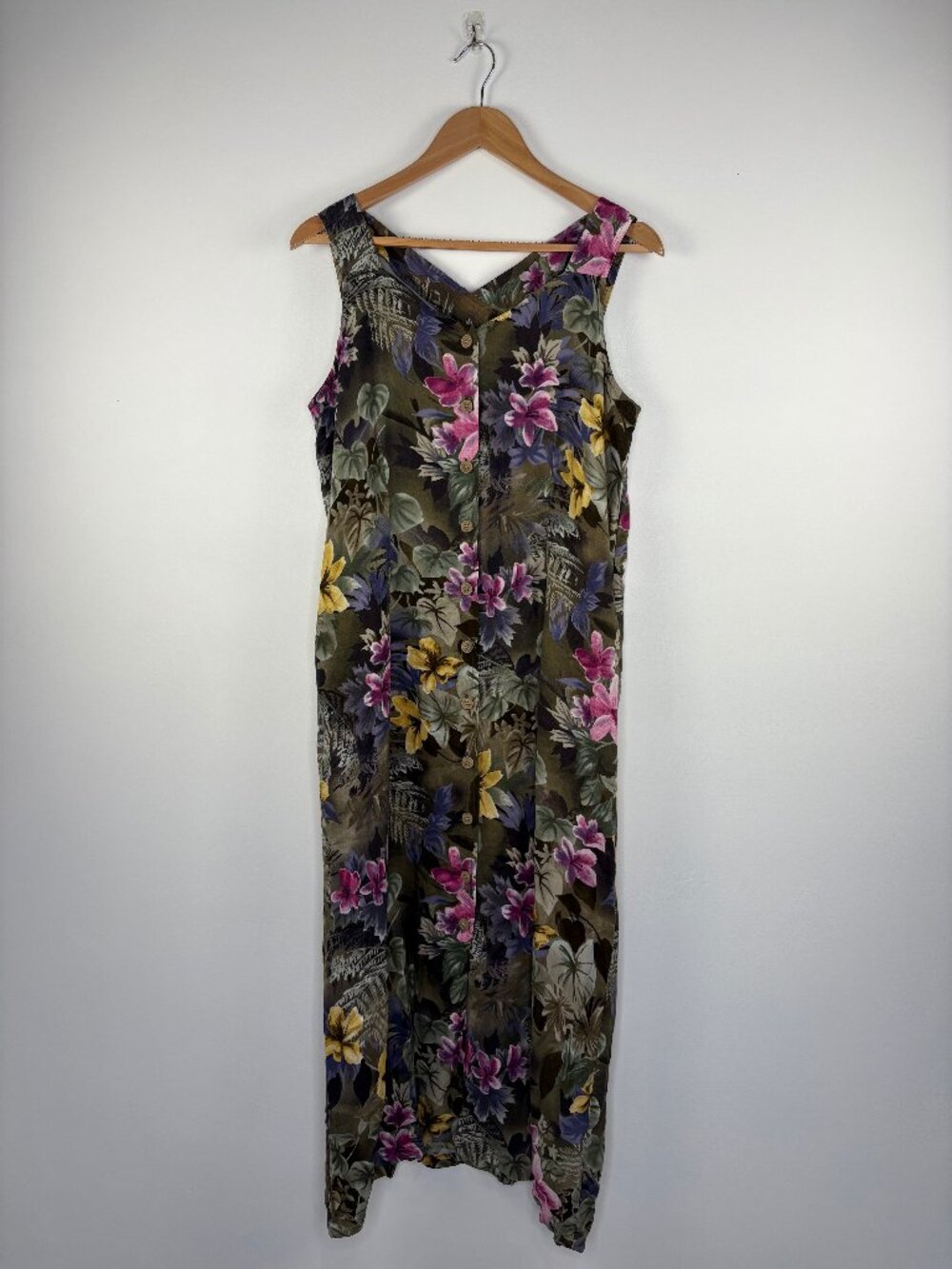 Vintage Erika Dresses Floaty Floral Summer Dress Size M